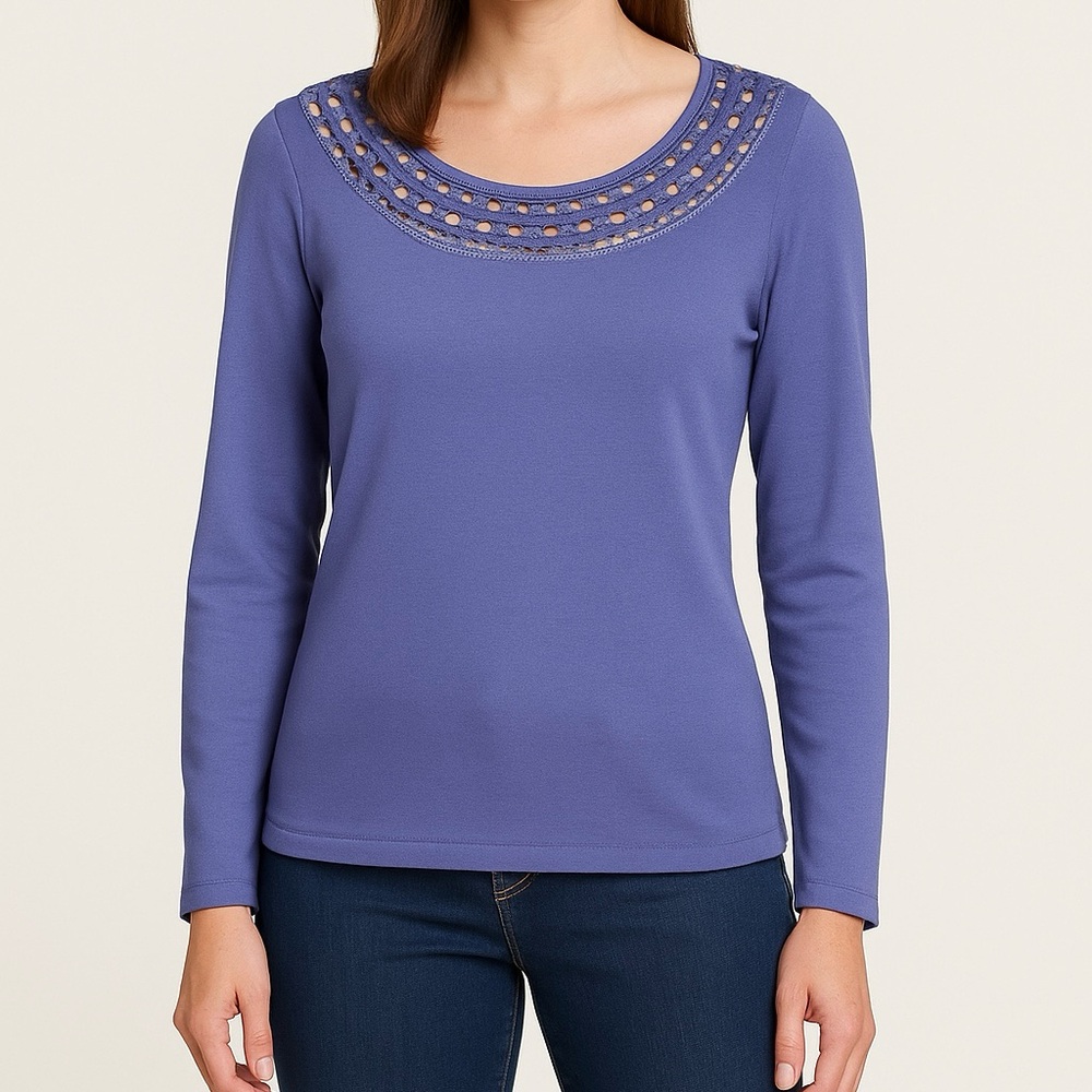 Boston Proper - Knit top Open Weave